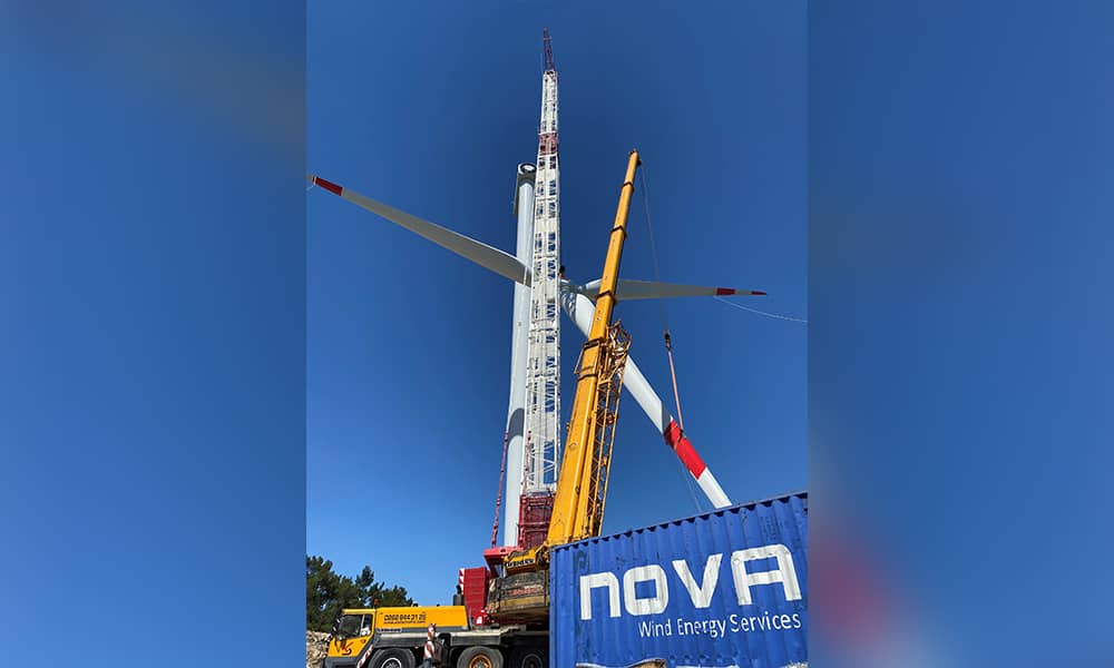 Nova, the expert service provider of the wind turbines since 2014